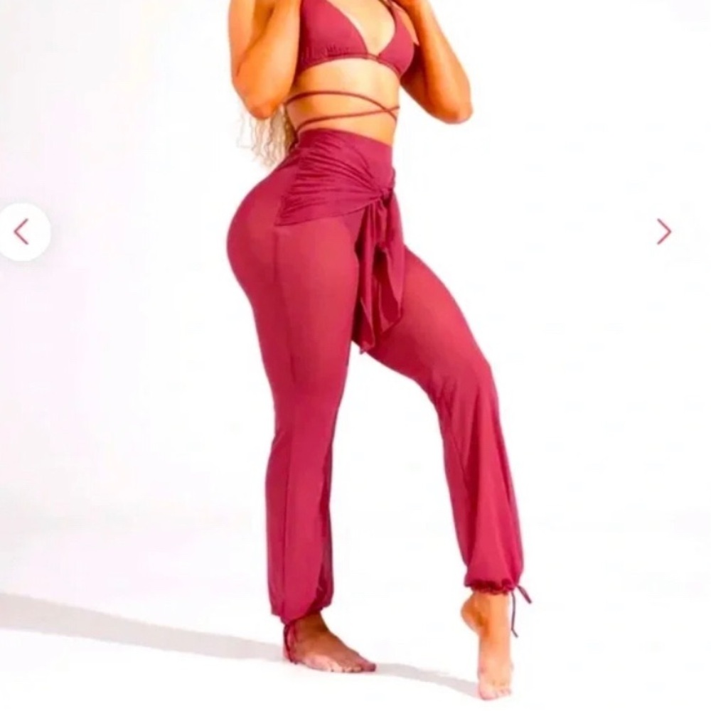Buffbunny Odyssey Mesh Beach Pant in Terracotta